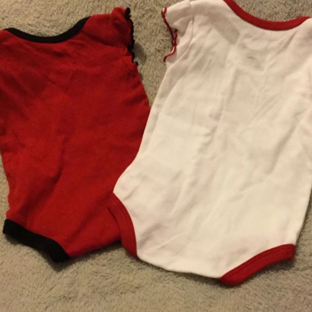 🧨 Girls Atlanta Falcon onesies 0/3 months - Picture 2 of 5